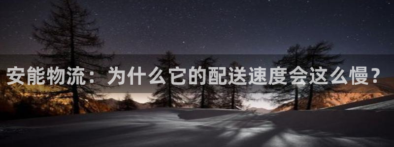 超凡国际正规吗：安能物流：为什么它的